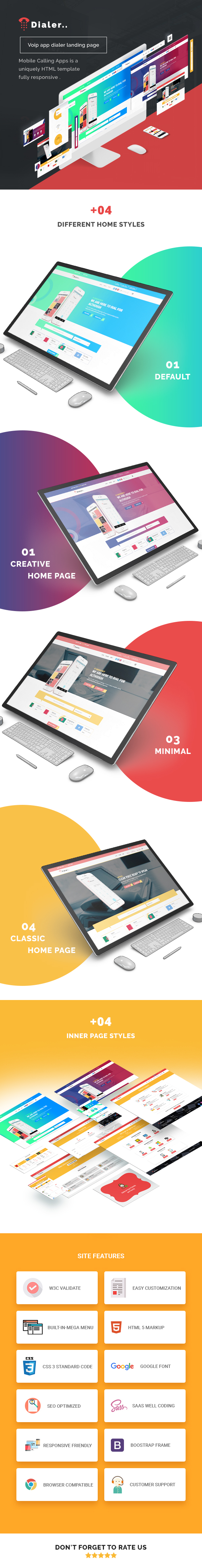 Dialer -VoIP Mobile Calling Apps HTML Templates